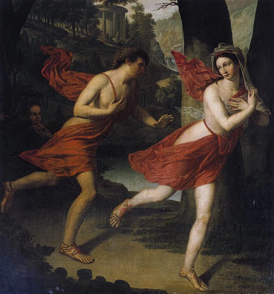 Pauline come Dafne in fuga da Apollo